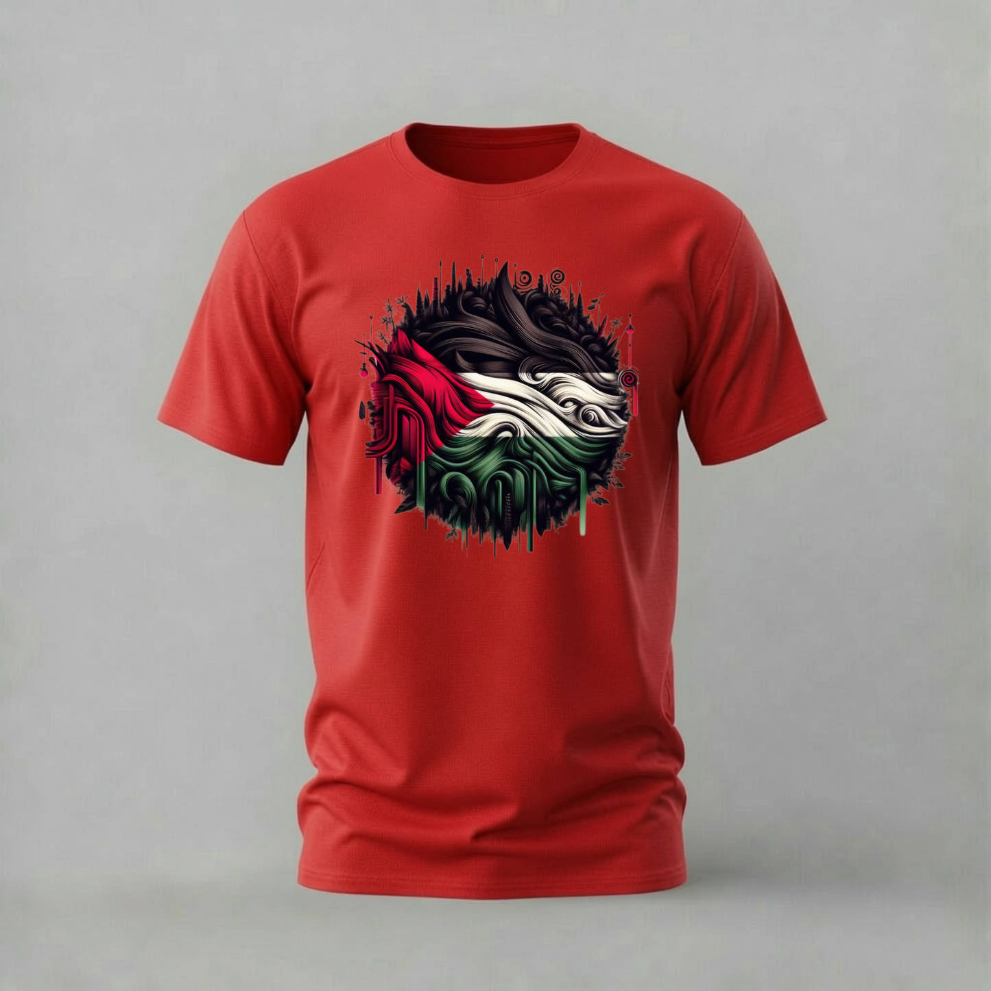 PALESTINE Abstract Flag Graphic T-Shirt