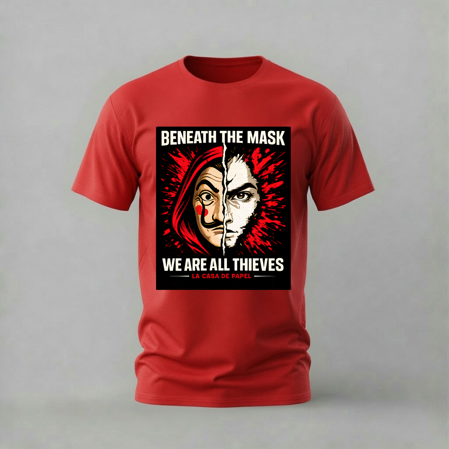 MONEY HEIST Beneath The Mask Graphic T-Shirt