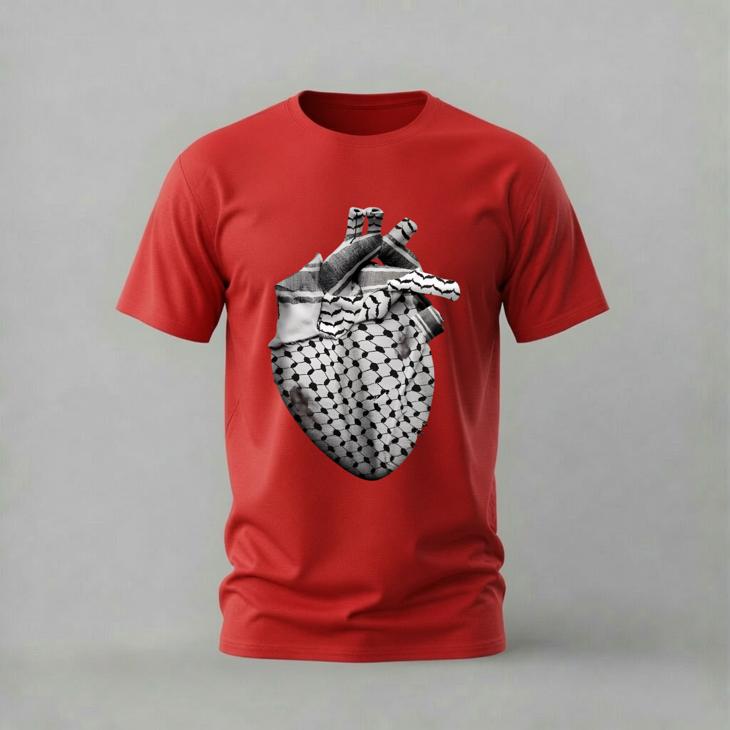 KEFFIYEH HEART Graphic T-Shirt