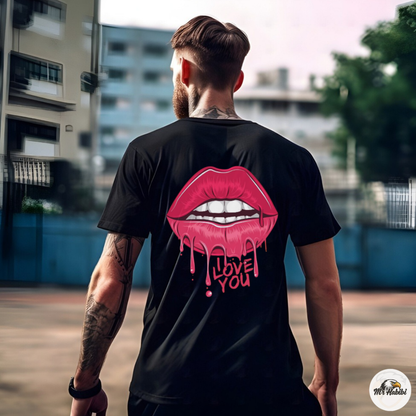 Dripping Lips I Love You Pop Art T-Shirt