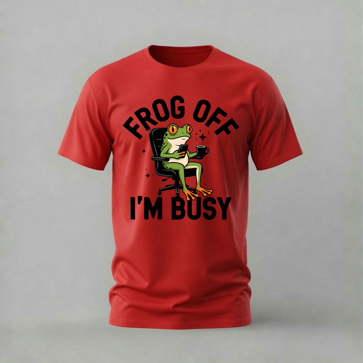 OFFICE FROG OFF Graphic T-Shirt