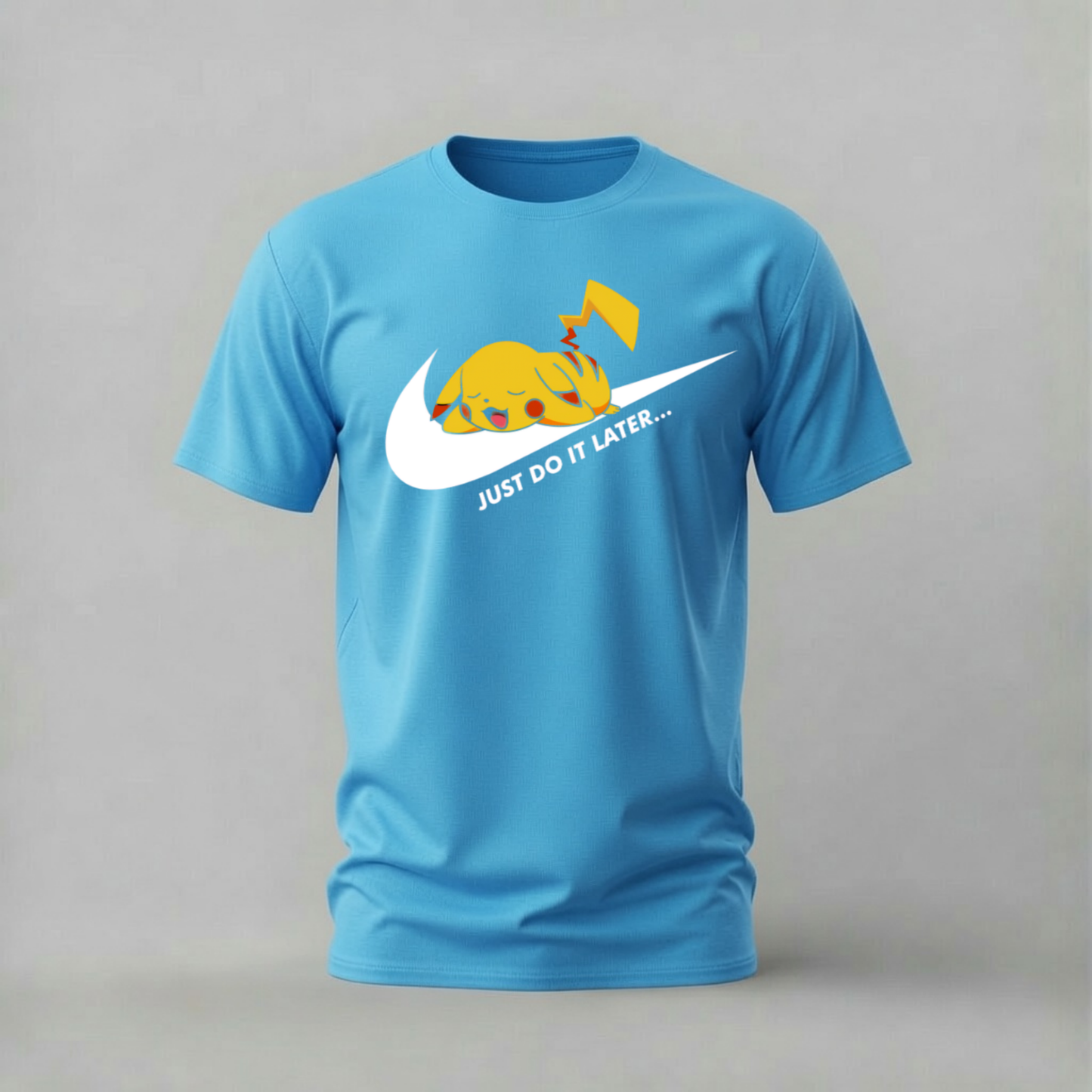 PIKACHU Just Do It Later Graphic T-Shirt