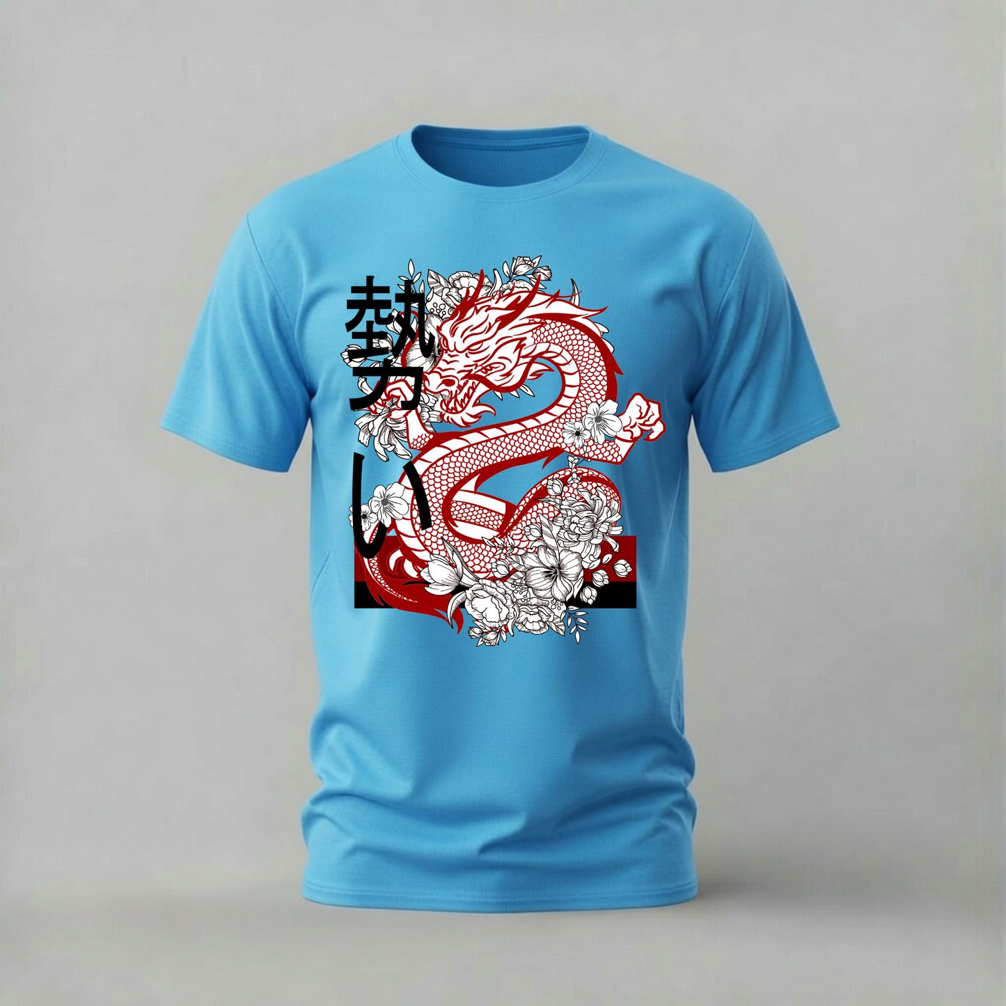 RED JAPANESE DRAGON Graphic T-Shirt
