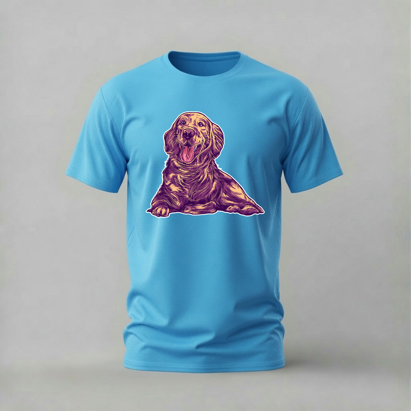 HAPPY GOLDEN RETRIEVER Graphic T-Shirt
