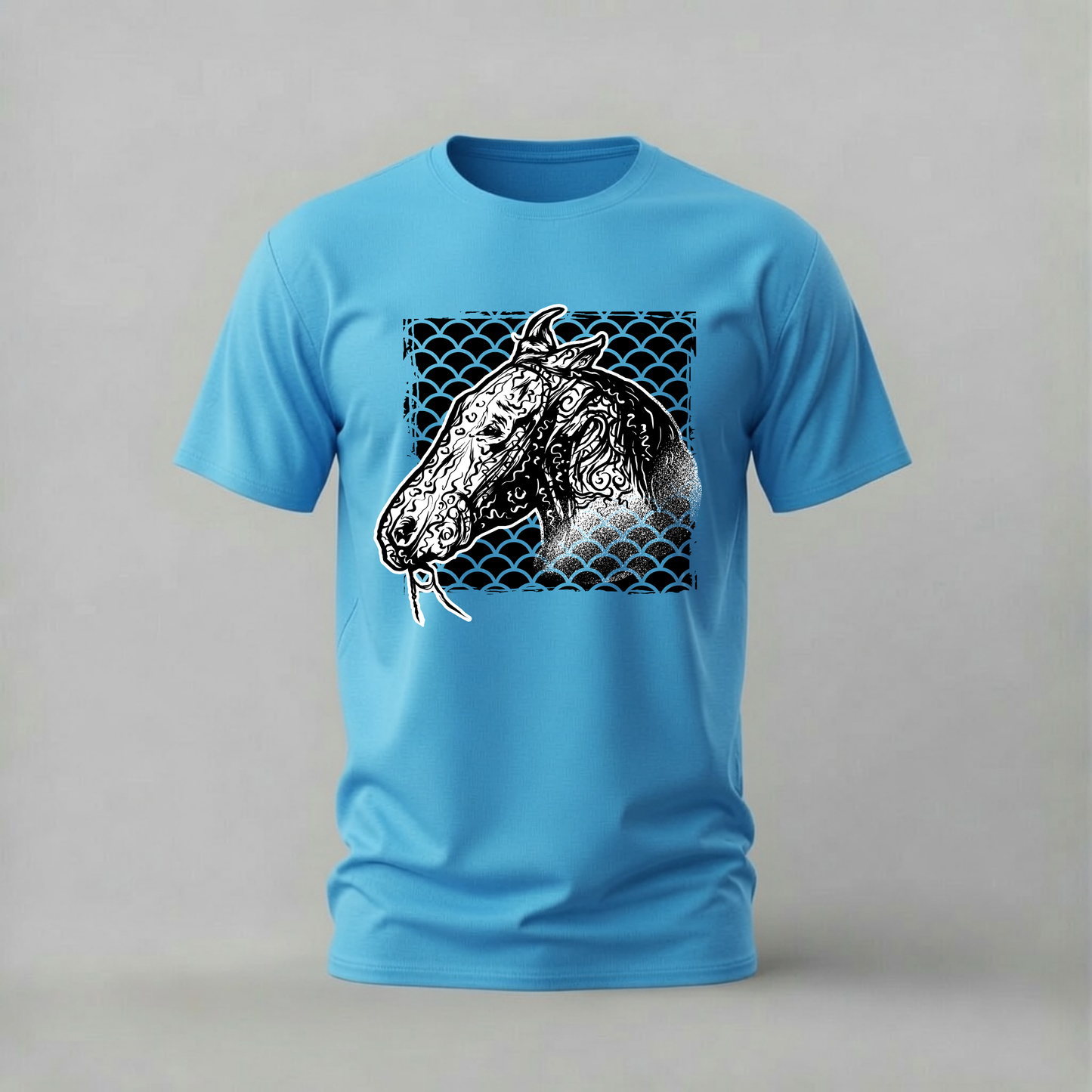 ORNATE HORSE Head Graphic T-Shirt