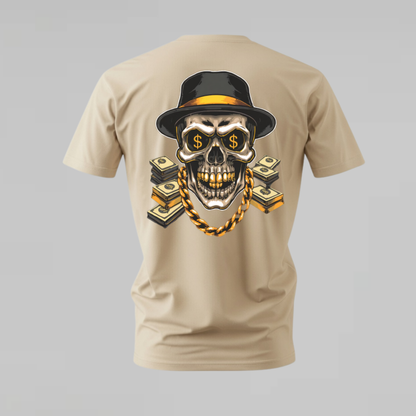 MONEY SKULL Graphic T-Shirt