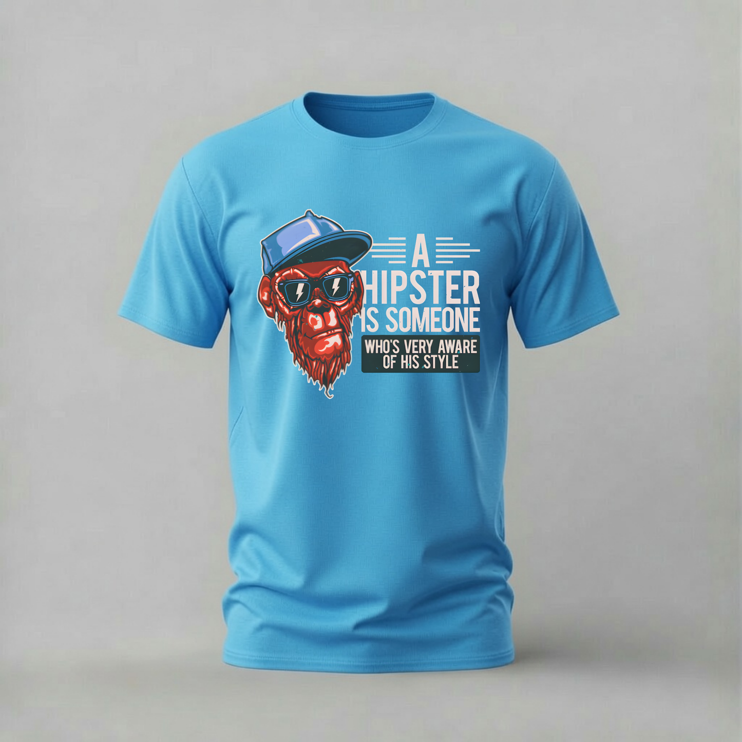 HIPSTER MONKEY Graphic T-Shirt