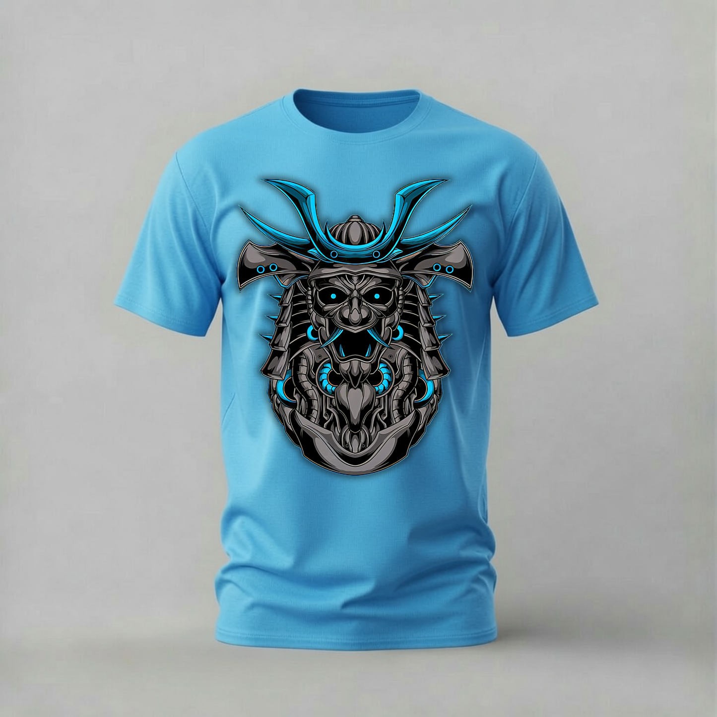CYBER SAMURAI Helmet Graphic T-Shirt