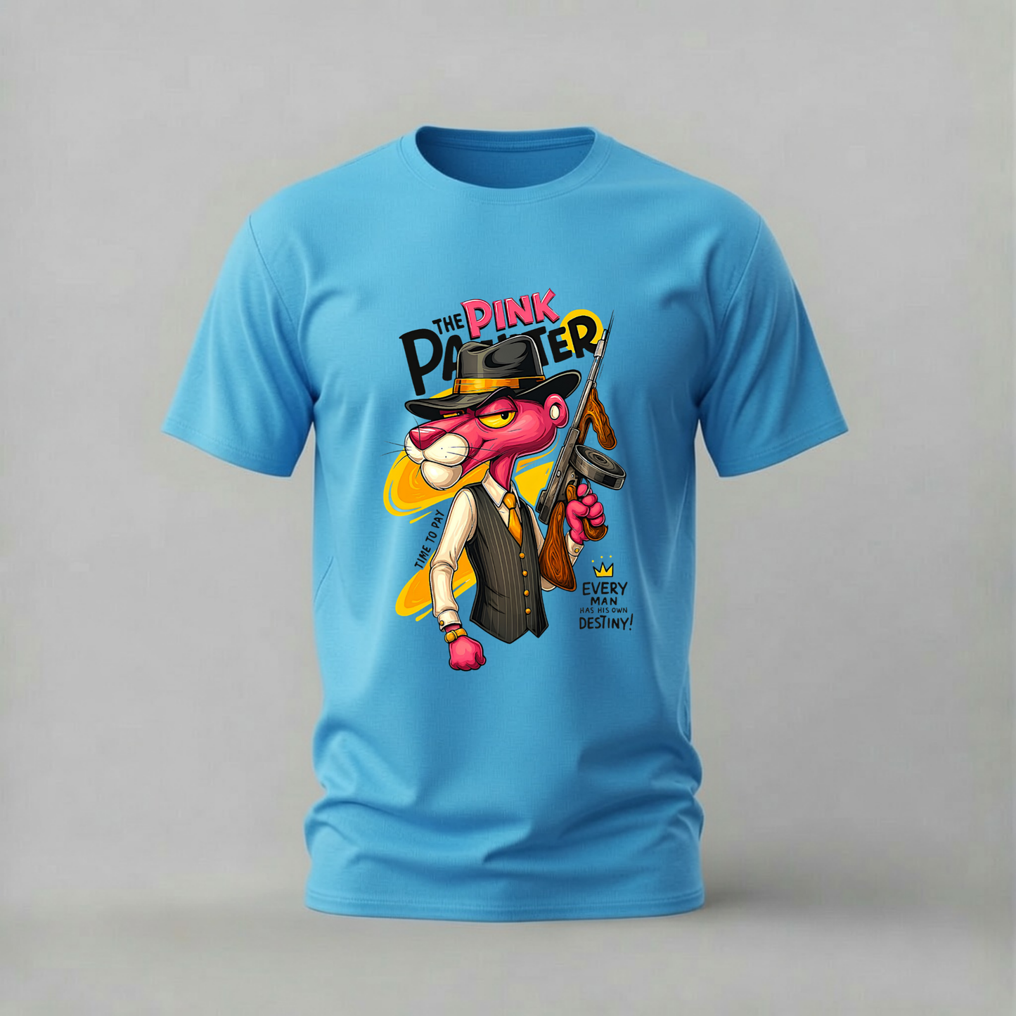 PINK PANTHER Gangster Graphic T-Shirt