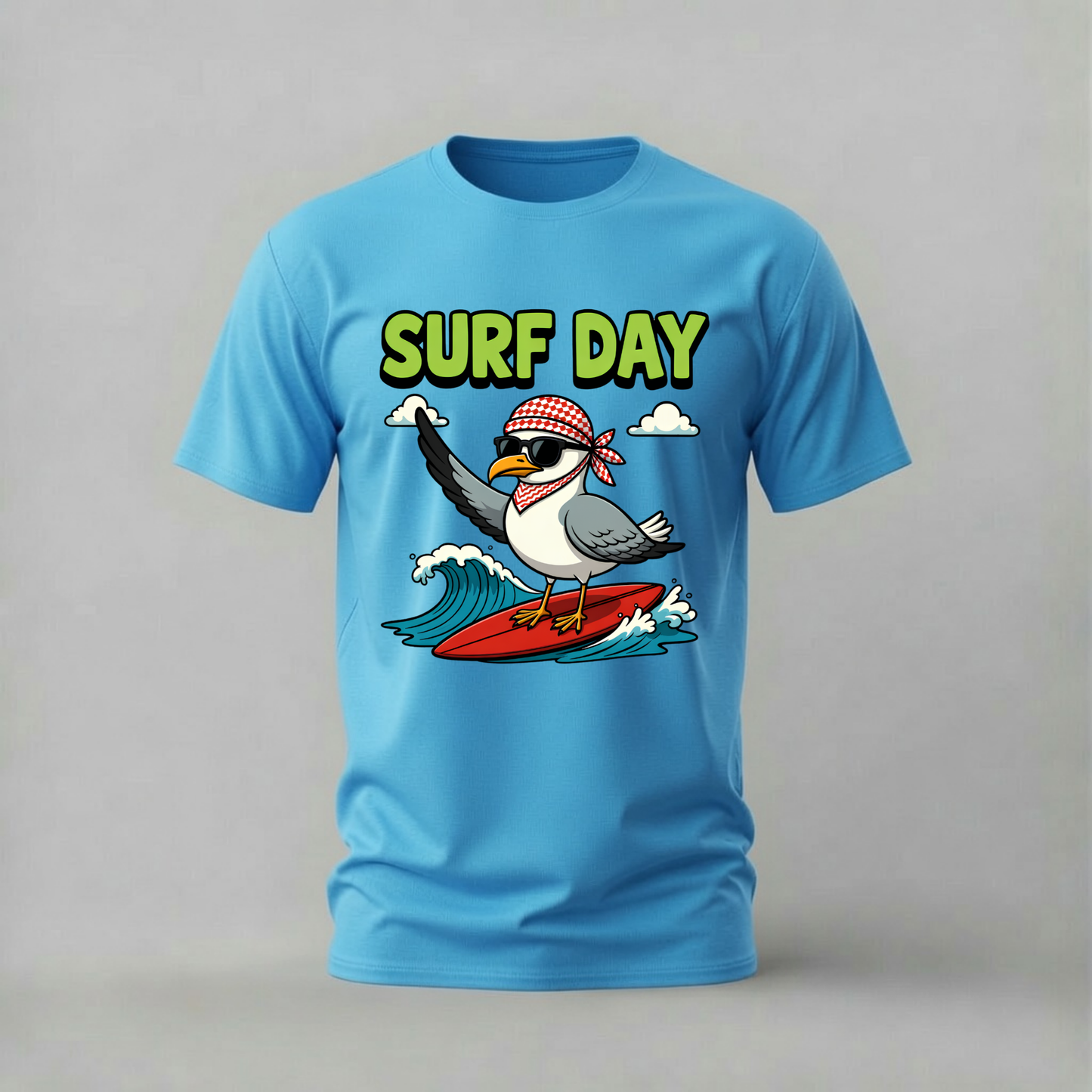 SURF DAY Seagull Graphic T-Shirt