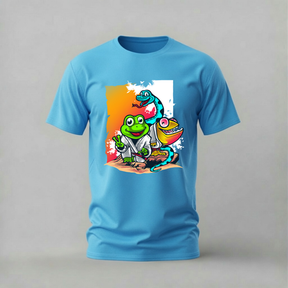 MARTIAL ARTS FROG Trio Graphic T-Shirt