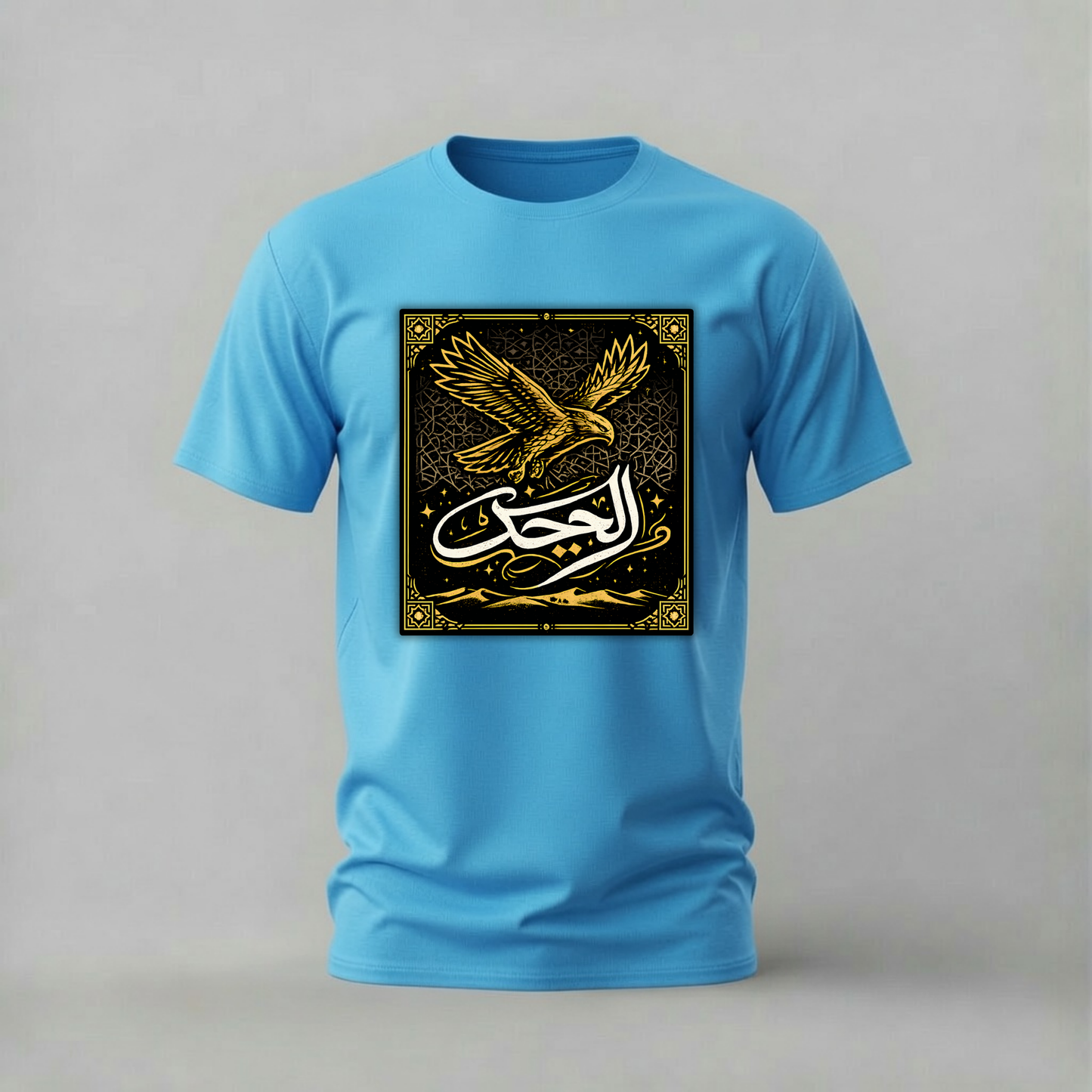 GOLDEN EAGLE Arabic Calligraphy Graphic T-Shirt