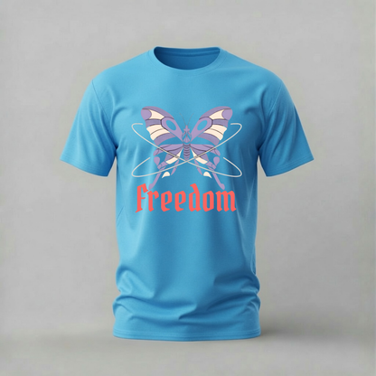 FREEDOM Butterfly Graphic T-Shirt