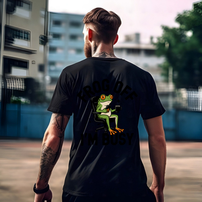 Frog Off I'm Busy Funny T-Shirt