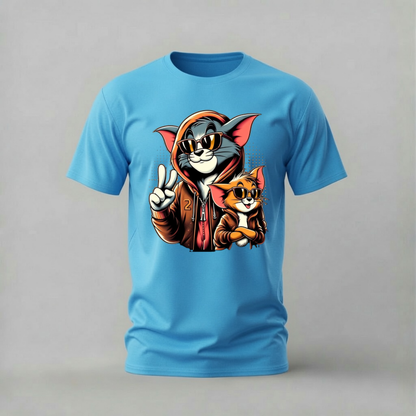 TOM & JERRY Streetwear Graphic T-Shirt