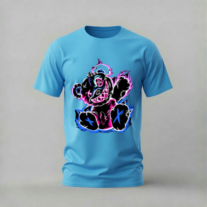 NEON TEDDY BEAR Graphic T-Shirt