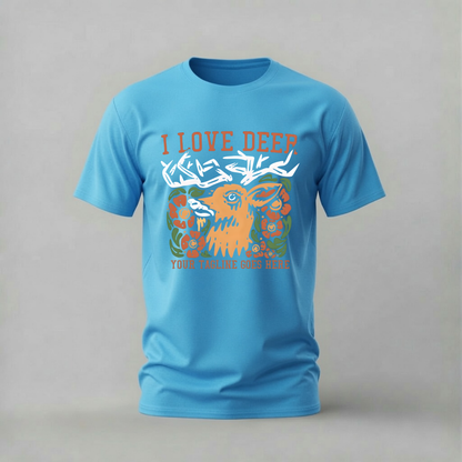 I LOVE DEER Graphic T-Shirt