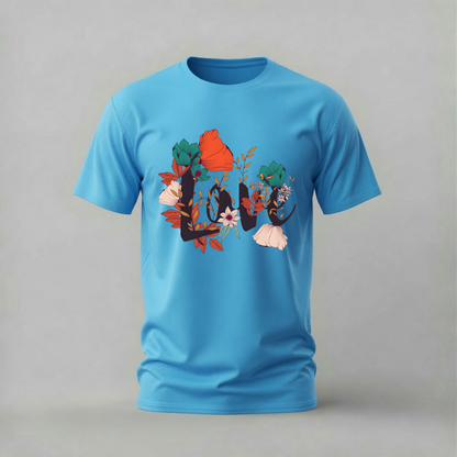 LOVE Floral Graphic T-Shirt