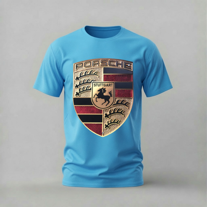 PORSCHE Crest Logo Graphic T-Shirt