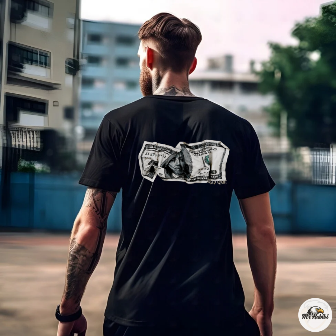 Crumpled Benjamin Represent T-Shirt