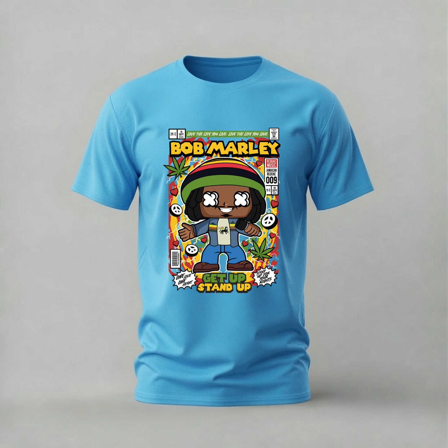 BOB MARLEY Get Up Stand Up Graphic T-Shirt