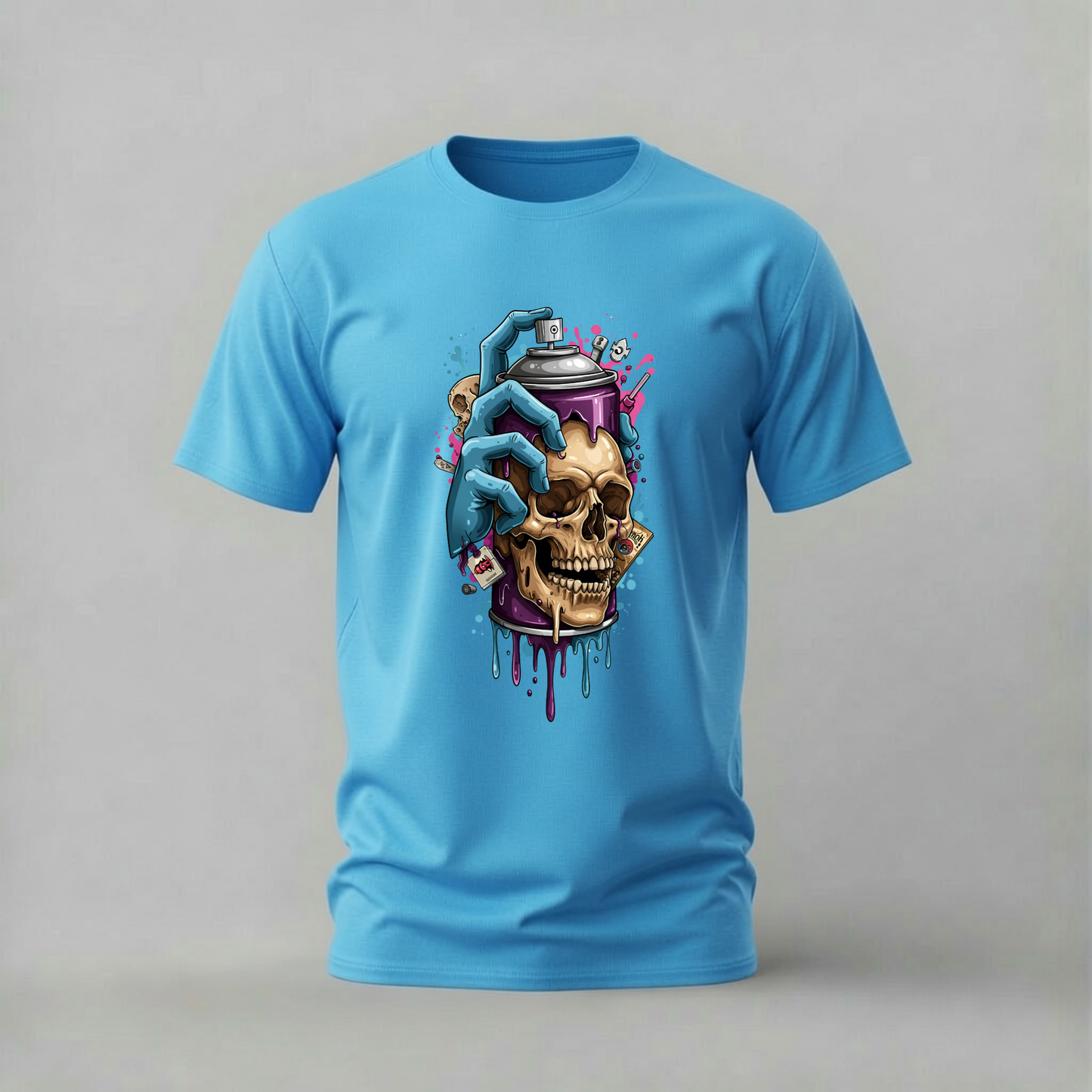 SKULL SPRAY Graphic T-Shirt