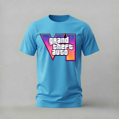 GRAND THEFT AUTO VI Logo Graphic T-Shirt
