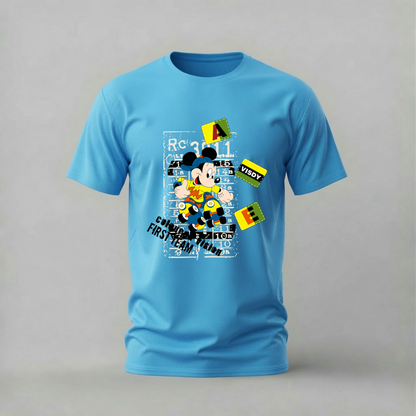 MICKEY MOUSE Skateboard Graffiti Graphic T-Shirt