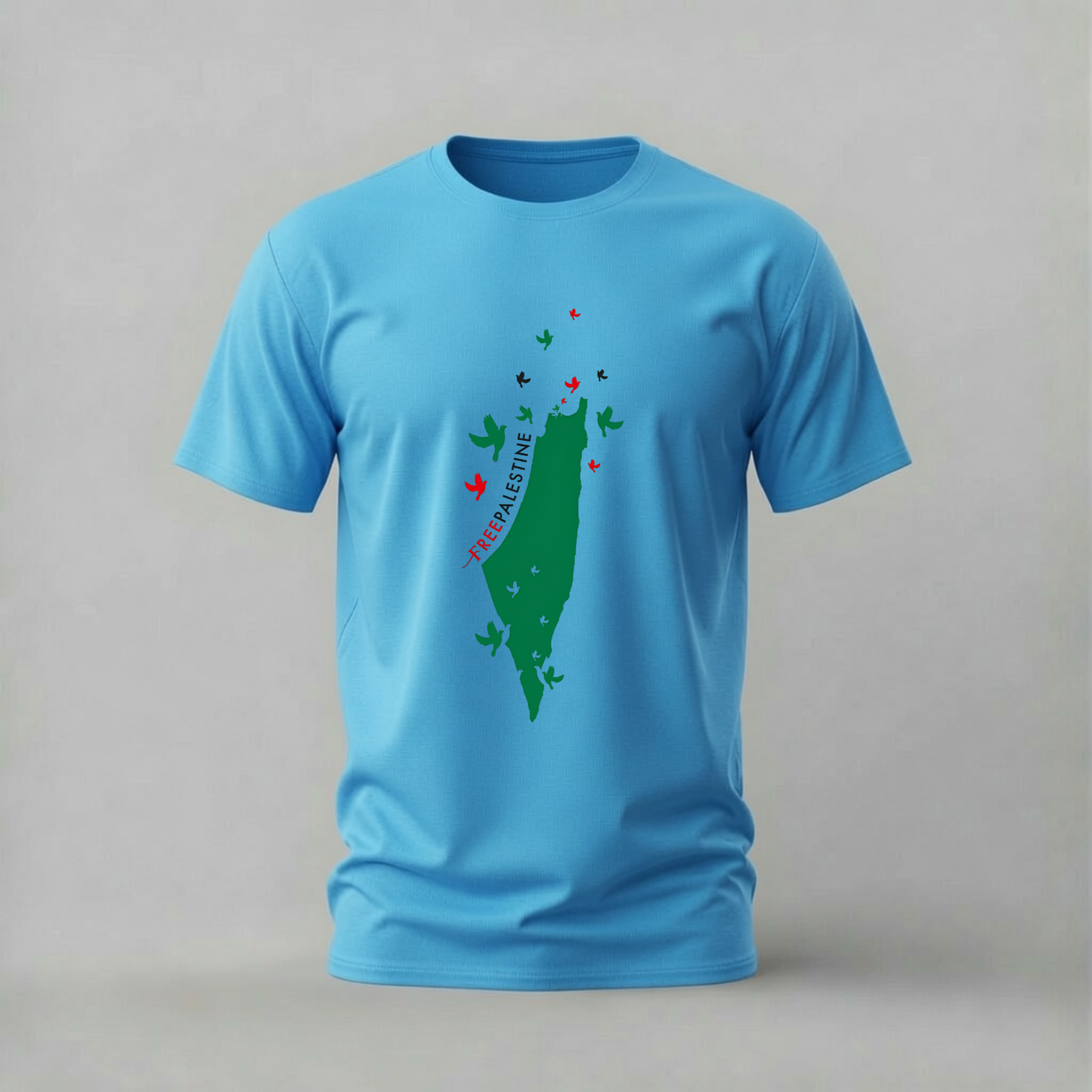FREE PALESTINE Map Graphic T-Shirt