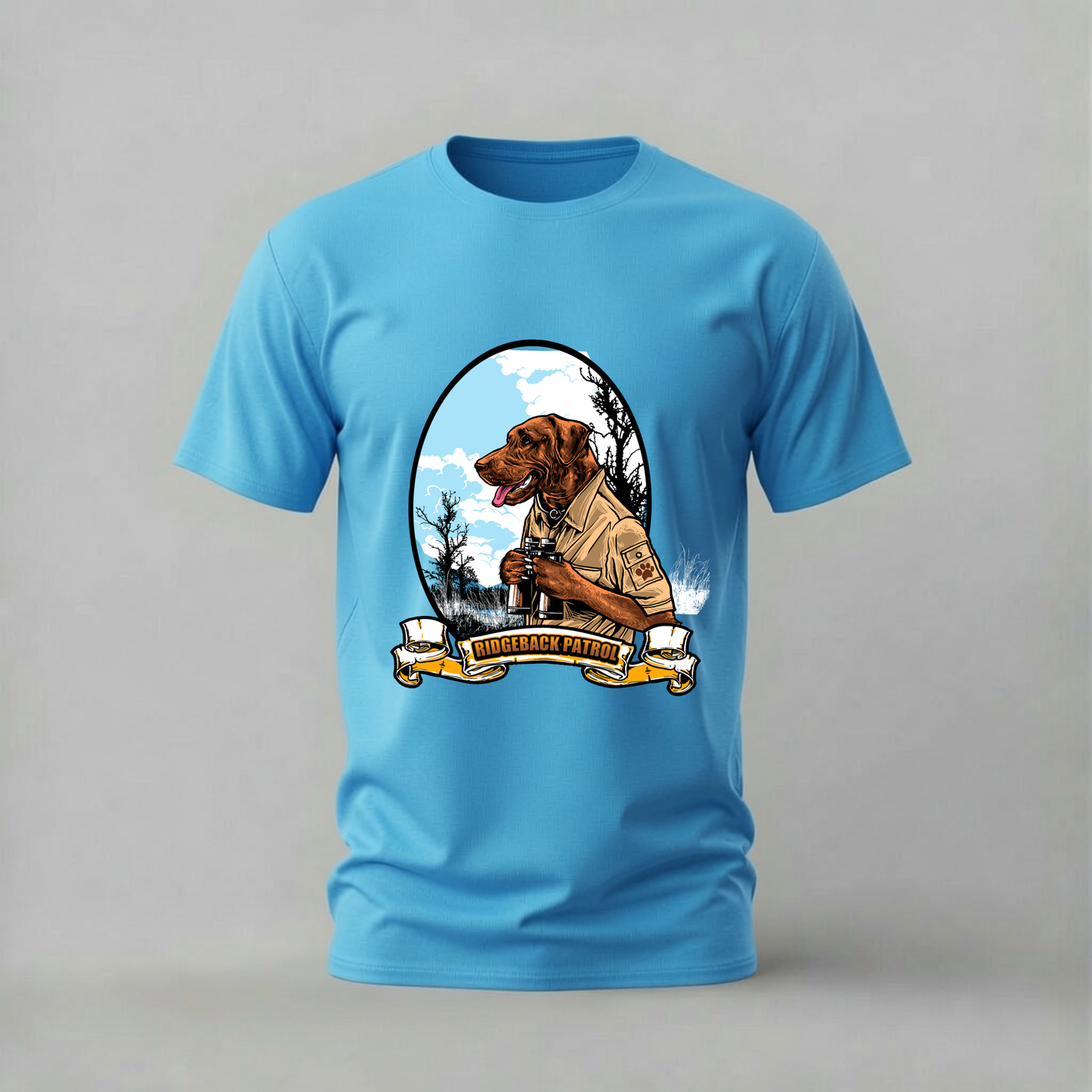 RIDGEBACK PATROL Dog Graphic T-Shirt