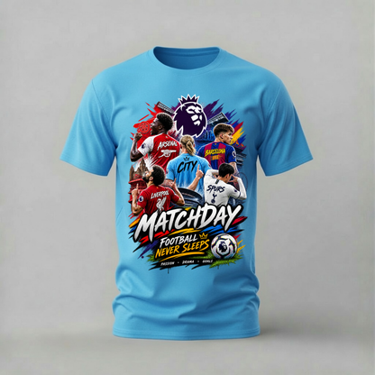 MATCHDAY FOOTBALL NEVER SLEEPS Graphic T-Shirt