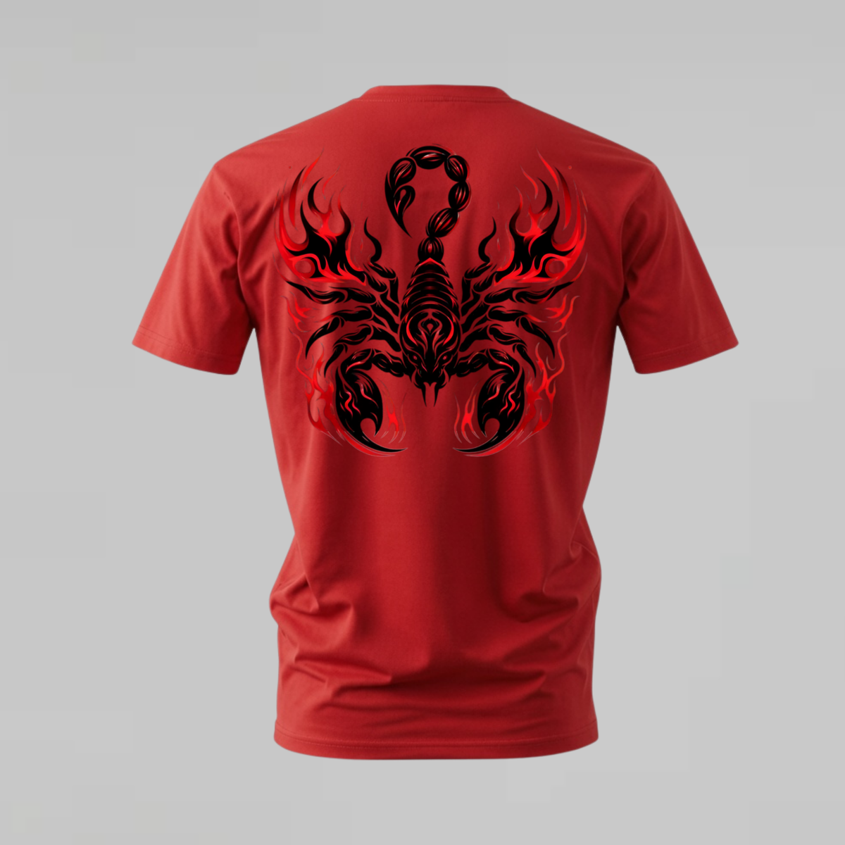 RED TRIBAL SCORPION Graphic T-Shirt
