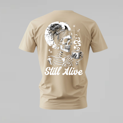 STILL ALIVE Skeleton Graphic T-Shirt