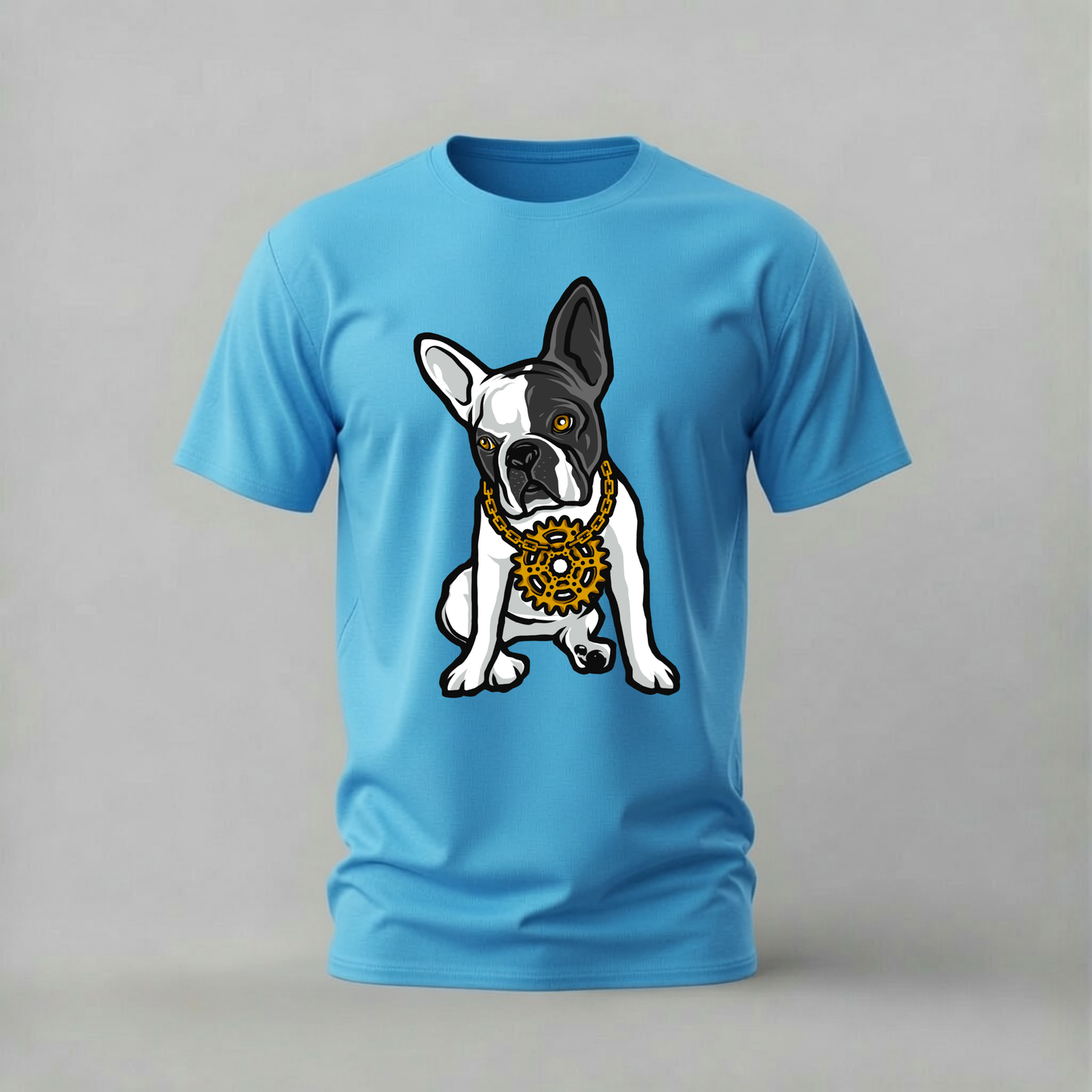 FRENCH BULLDOG Gear Necklace Graphic T-Shirt