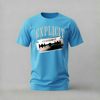 EXPLICIT STATEMENT Razor Graphic T-Shirt
