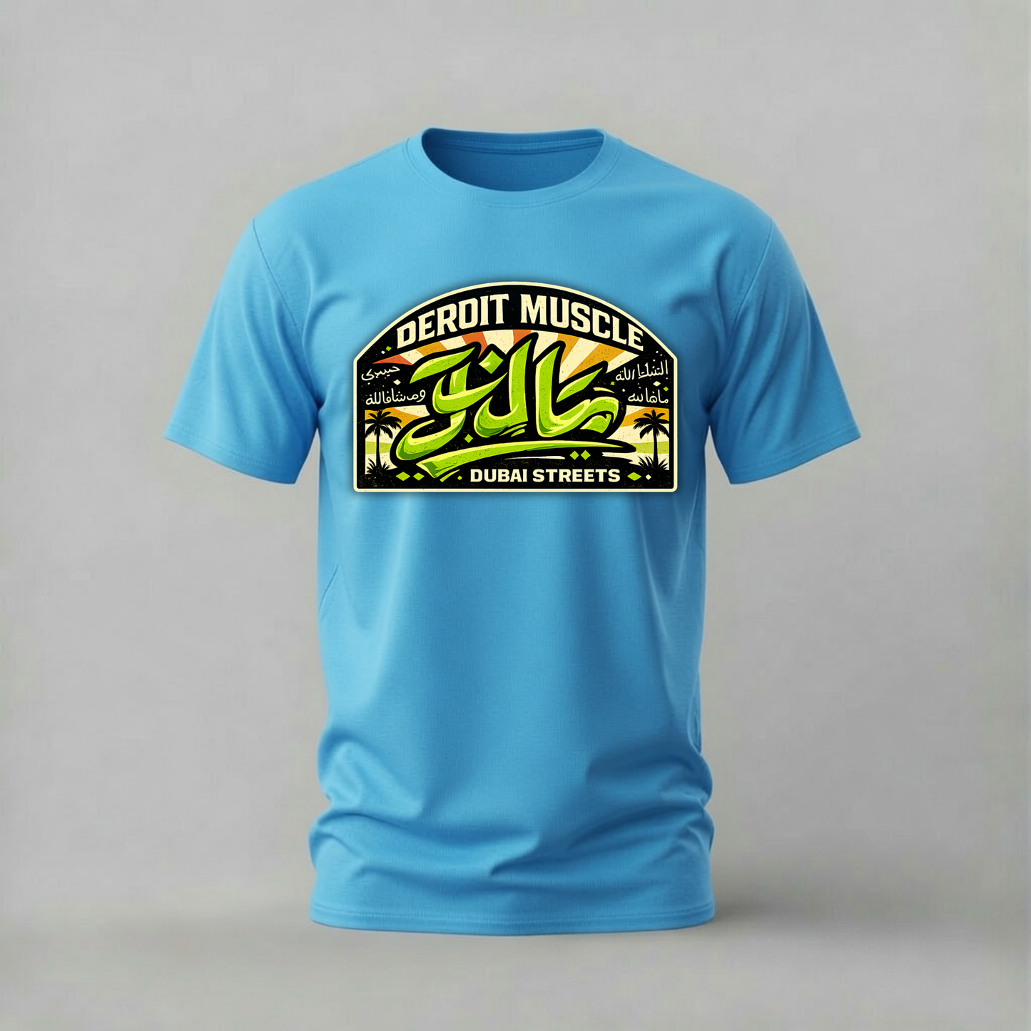 DERPIT MUSCLE Dubai Streets Graphic T-Shirt