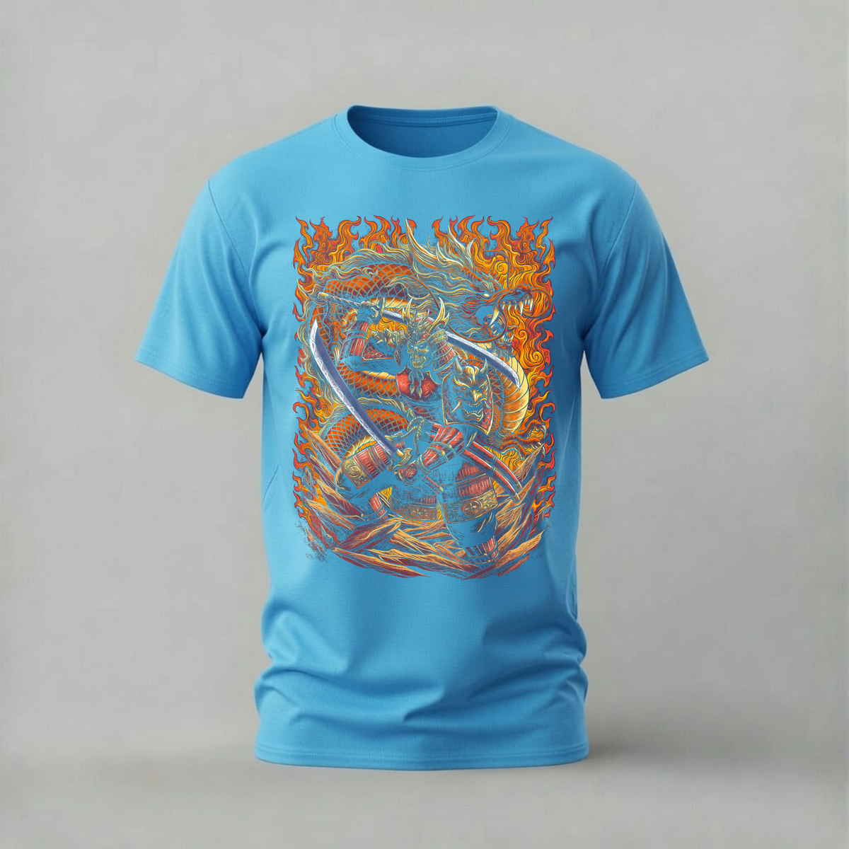 SAMURAI DRAGON Graphic T-Shirt