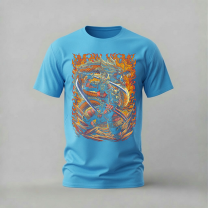 SAMURAI DRAGON Graphic T-Shirt