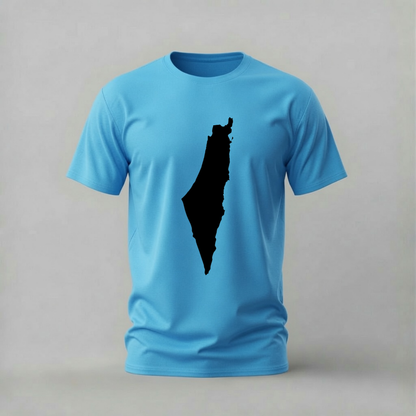 PALESTINE Filled Map Graphic T-Shirt