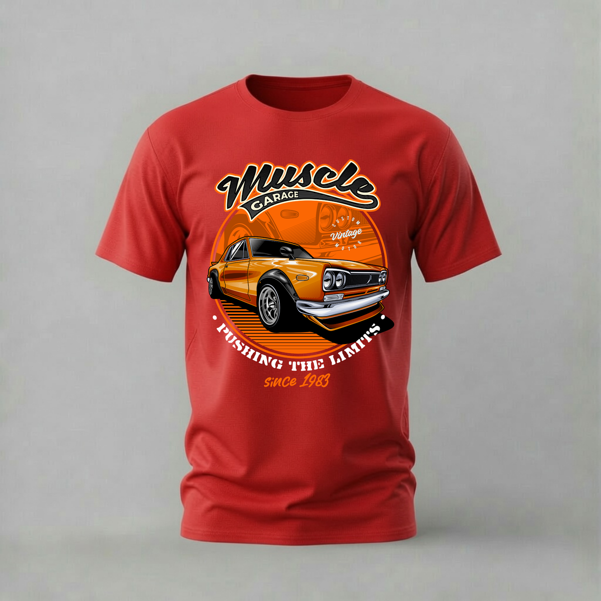 MUSCLE GARAGE SKYLINE Graphic T-Shirt