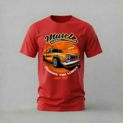 MUSCLE GARAGE SKYLINE Graphic T-Shirt