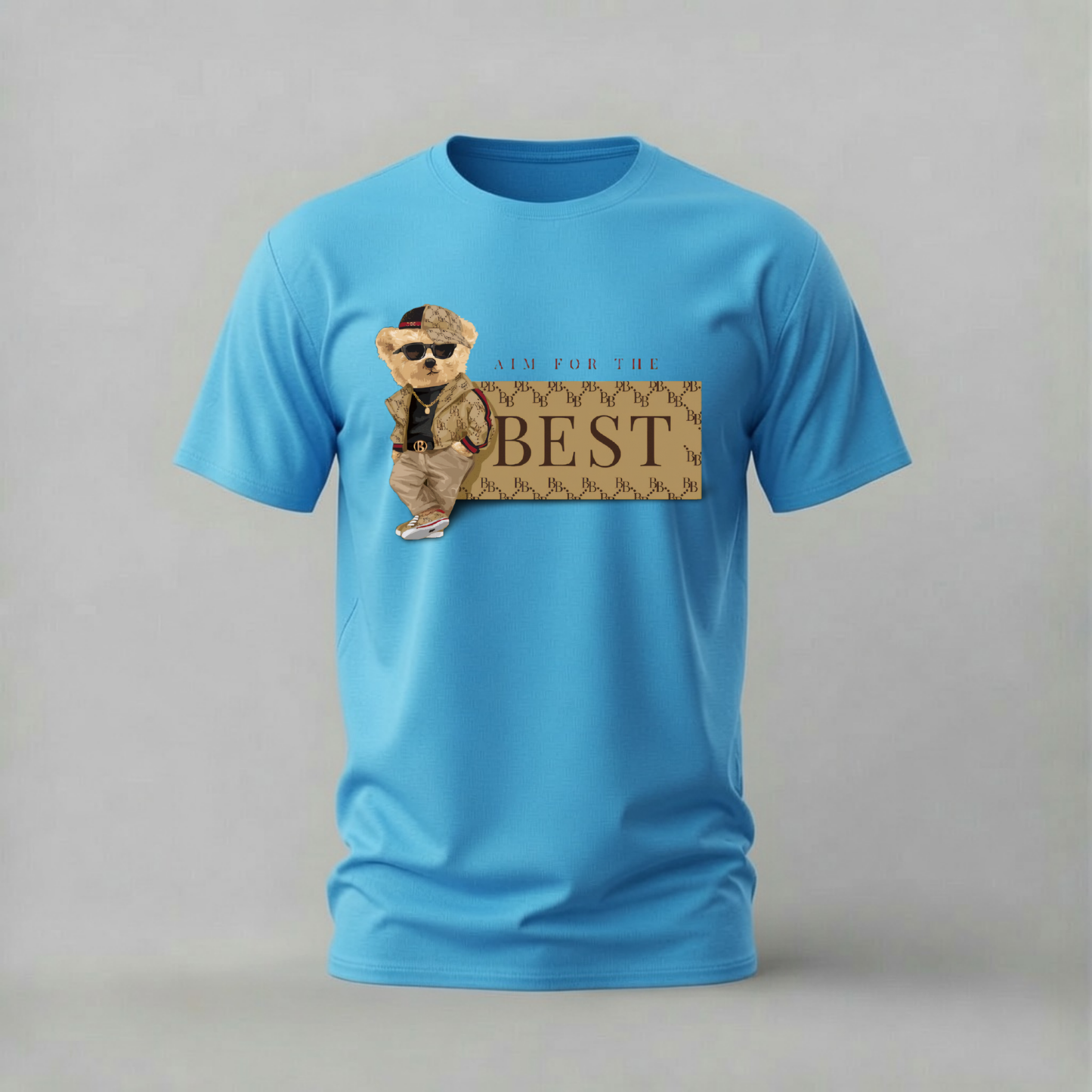 AIM FOR THE BEST Teddy Graphic T-Shirt
