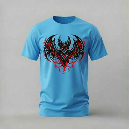 DARK DEMON Bat Graphic T-Shirt