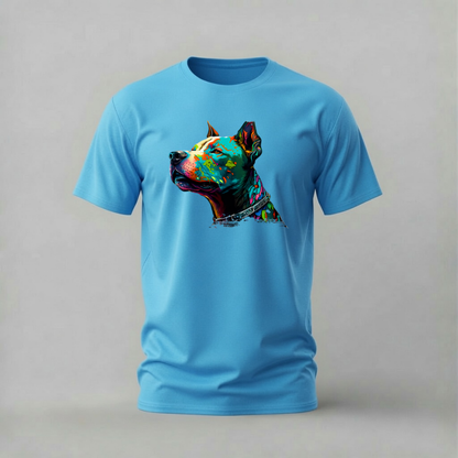 COLORFUL PAINTED DOG Graphic T-Shirt