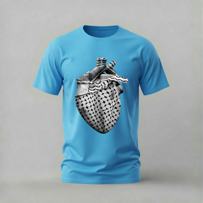KEFFIYEH HEART Graphic T-Shirt