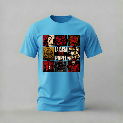 LA CASA DE PAPEL Collage Graphic T-Shirt