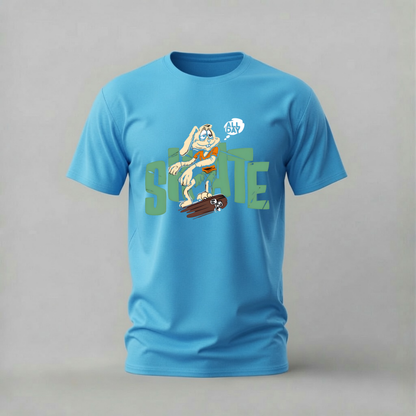 SKATE ALL DAY Rabbit Graphic T-Shirt
