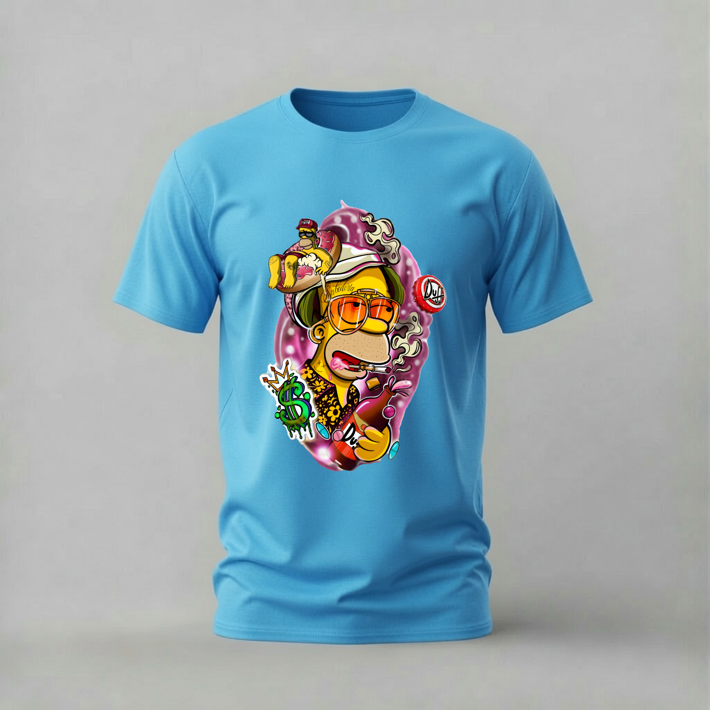 HOMER SIMPSON Duff Graphic T-Shirt