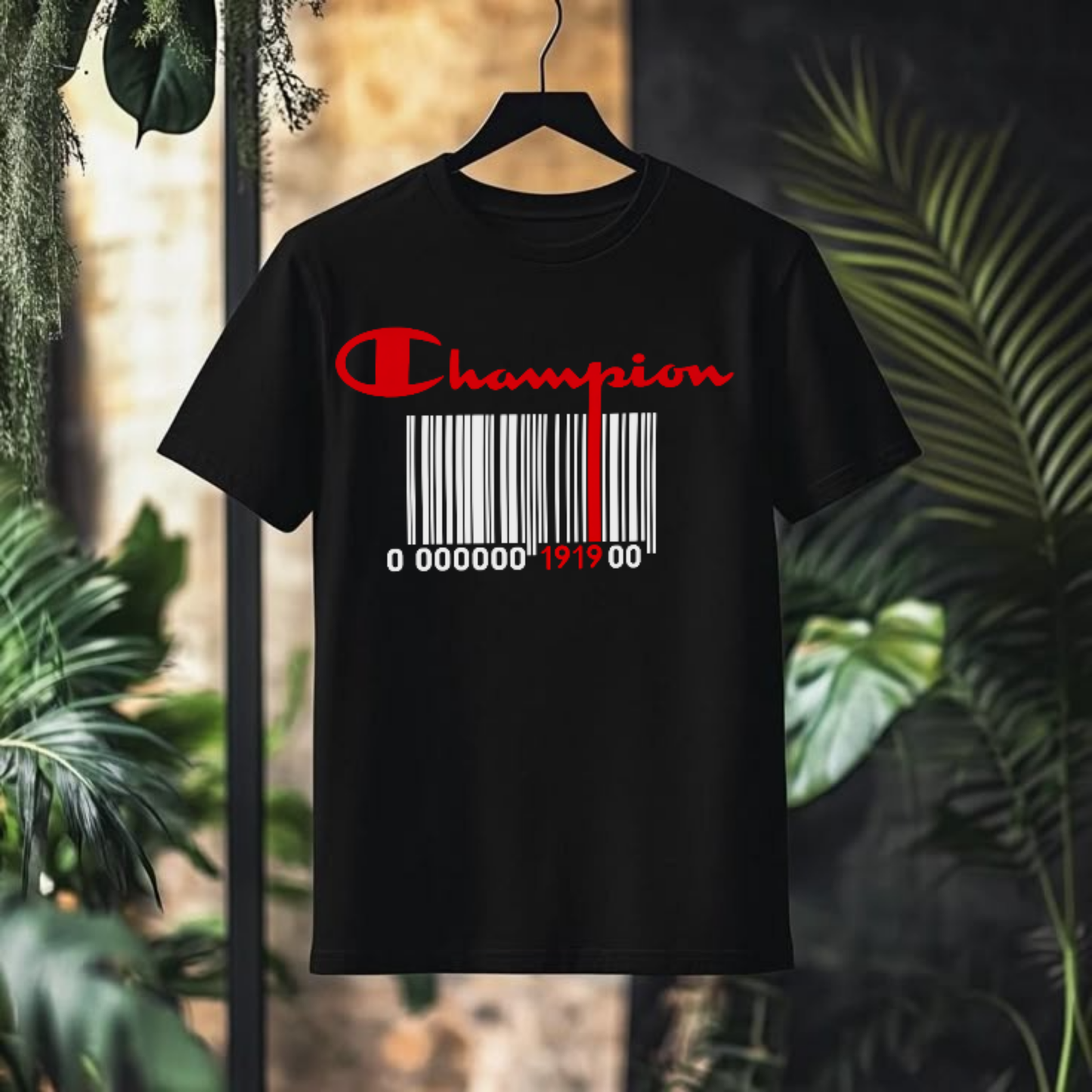 CHAMPION Barcode 1919 Graphic T-Shirt
