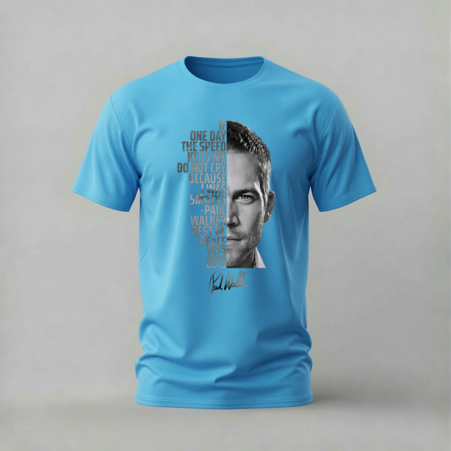 PAUL WALKER Tribute Graphic T-Shirt
